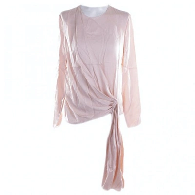 Pre-owned Lanvin Pink Viscose Top