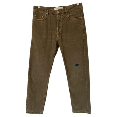 Pre-owned Golden Goose Trousers In Beige