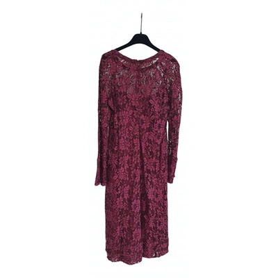 Pre-owned Sonia By Sonia Rykiel Lace Mid-length Dress In Purple