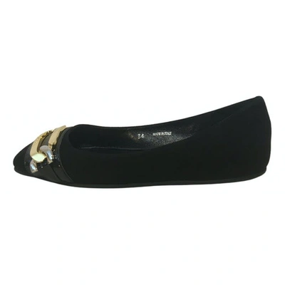 Pre-owned Jimmy Choo Ballet Flats In Black