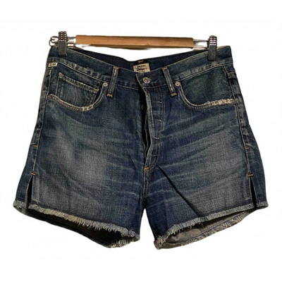 Pre-owned Citizens Of Humanity Blue Denim - Jeans Shorts