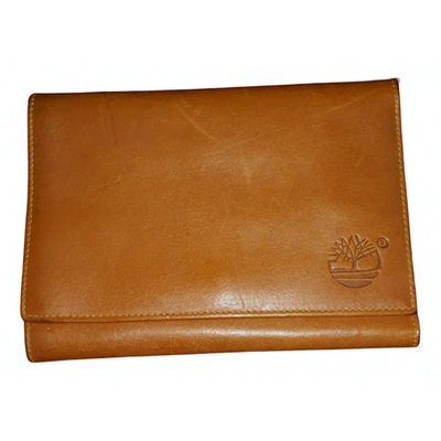 Pre-owned Timberland Leather Wallet In Camel
