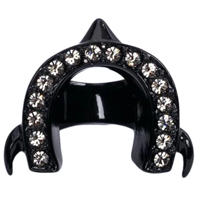 Pre-owned Givenchy Black Metal Ring