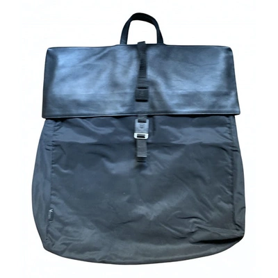 Pre-owned Y's Leather Bag In Black