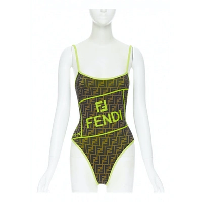 Pre-owned Fendi Brown Swimwear