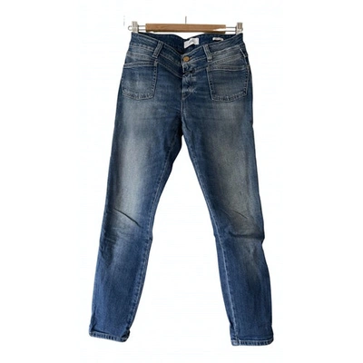 Pre-owned Closed Blue Cotton - Elasthane Jeans
