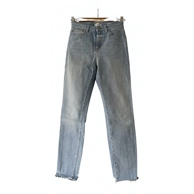 Pre-owned Closed Blue Cotton - Elasthane Jeans