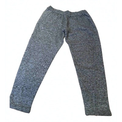 Pre-owned Isabel Marant Étoile Wool Slim Pants In Grey