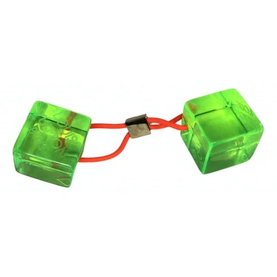 Pre-owned Louis Vuitton Hair Accessory In Green