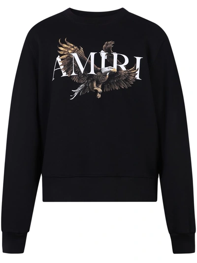 Amiri Logo-print Cotton Sweatshirt In Black