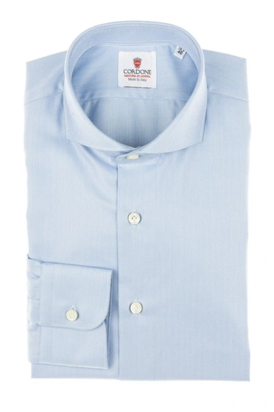 Cordone1956 Spina Shirt Slim Fit In Blue