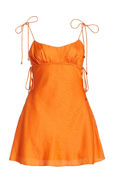 Significant Other Women's Mimosa Jacquard Satin Mini Dress In Orange |  ModeSens