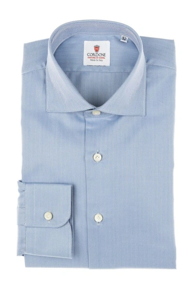 Cordone1956 Spina Shirt Slim Fit In Blue