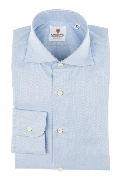 Cordone1956 Big Spina Shirt Regular Fit In Blue