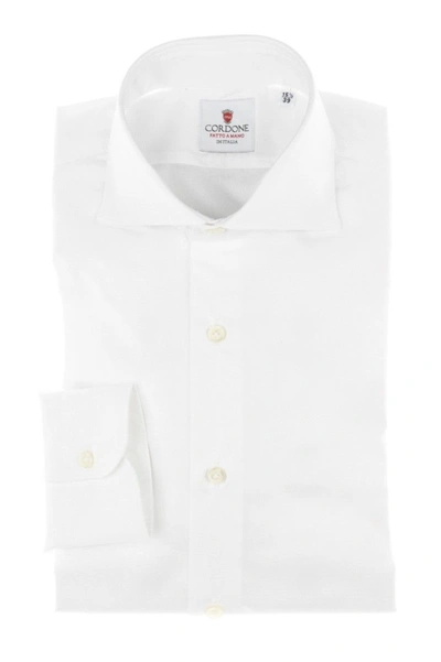 Cordone1956 Classic Oxford Shirt Slim Fit In White