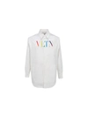 VALENTINO VALENTINO MEN'S WHITE COTTON SHIRT,VV3CIA9972924D 48