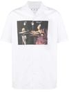 OFF-WHITE OFF-WHITE MEN'S WHITE OTHER MATERIALS SHIRT,OMGA163R21FAB0040125 S