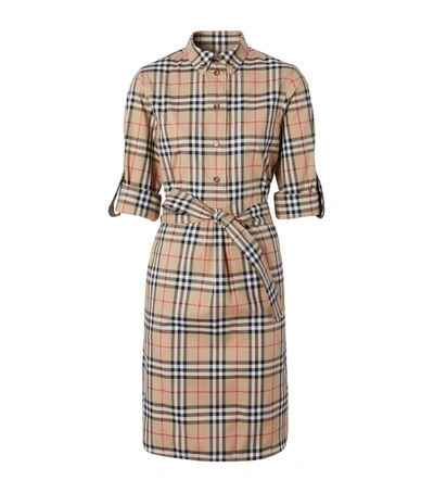 BURBERRY VINTAGE CHECK SHIRT DRESS,14806513