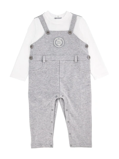 Dolce & Gabbana Babies' Kids Overall For Boys In Grey