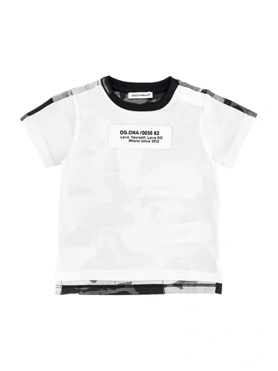 Dolce & Gabbana Babies' Kids T-shirt For Boys In Bianco