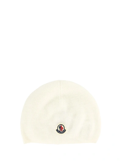 Moncler Babies' Kids Beanie For Boys In White