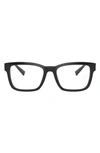 Versace 53mm Square Optical Glasses In Black