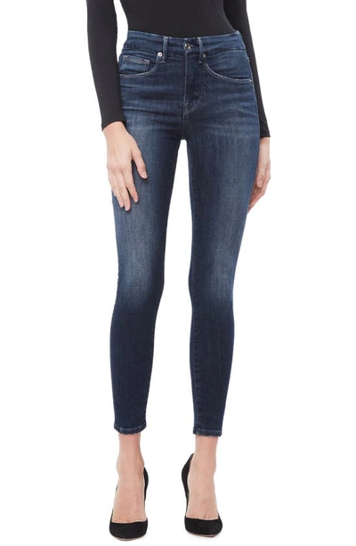 Good American Good Petite Organic Cotton Blend Skinny Jeans In Blue