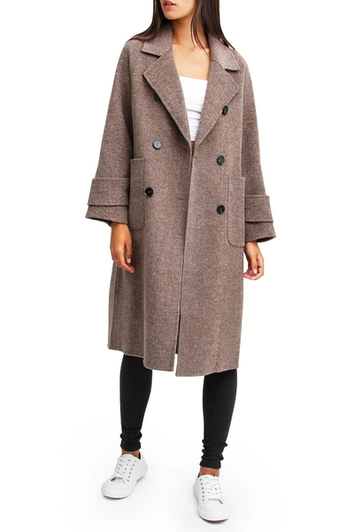 BELLE & BLOOM BELLE & BLOOM RUMOUR HAS IT OVERSIZED WOOL BLEND COAT,9343608087877