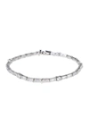 CZ BY KENNETH JAY LANE BAGUETTE & ROUND-CUT CZ TENNIS BRACELET,848179087817