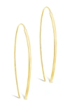 Sterling Forever 14k Gold Plated Sterling Silver Bar Threader Earrings In Gold