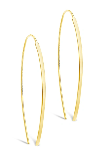 Sterling Forever 14k Gold Plated Sterling Silver Bar Threader Earrings