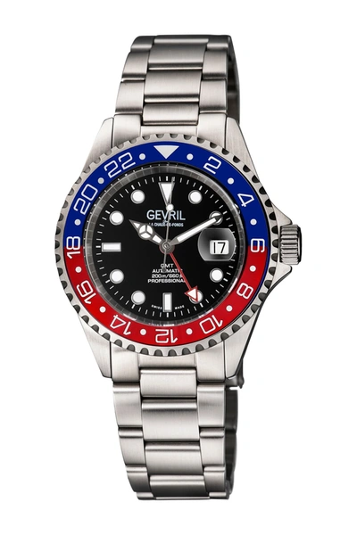 Gevril Wall Street Stainless Steel Bracelet Watch, 43mm