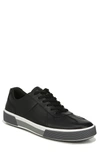 Vince Rogue Nubuck Lace-up Low Top Sneaker In Black