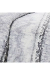 Southshore Fine Linens Premium Collection 300 Thread-count Long Staple Cotton Oversized Duvet Cover Set In Abstraction Grey
