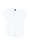 Free Press V-neck Pocket T-shirt In White