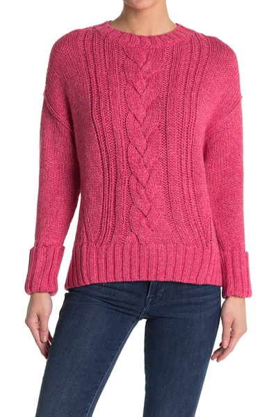 Parker Yarna Cable Knit Sweater In Serpentina