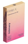 FORIA INTIMACY SUPPOSITORIES WITH CBD, 4 COUNT,ISP001