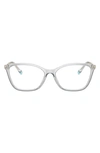 Tiffany & Co Women's Butterfly Eyeglass Frames, 53mm In Grey Transparent