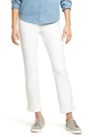 Lyssé Boyfriend High Rise Denim Leggings In White