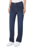 Jones New York Lexington Straight Leg Denim Jeans In Indigo Wash
