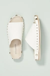 Kelsi Dagger Brooklyn Squish Studded Slide Sandal In White