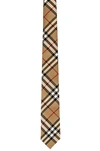 Burberry Modern Cut Vintage Check Silk Tie In Archive Beige