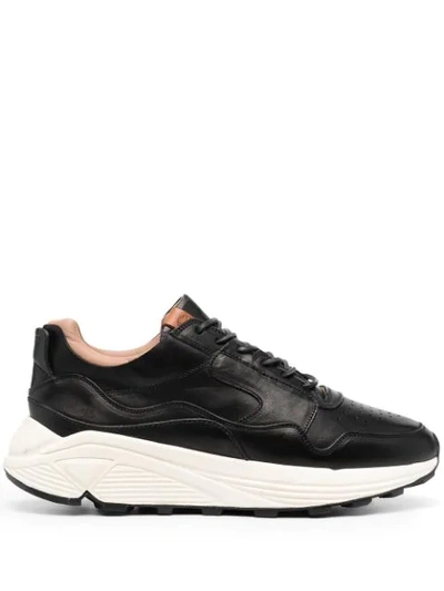 Buttero Panelled Low-top Sneakers In Black