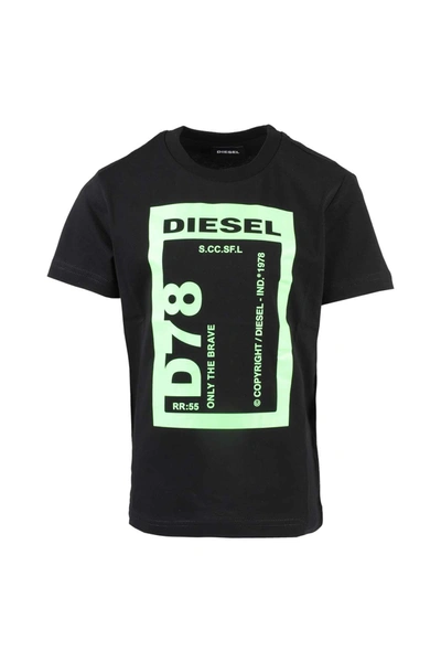 Diesel Kids' T-shirt In Nero