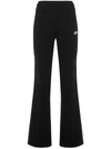 Off-white Tailored Cigarette Trousers In Black