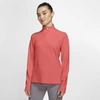 Nike Dri-fit Uv Victory Womenâs 1/2-zip Golf Jacket (magic Ember) In Magic Ember,magic Ember