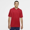 Nike Dri-fit Men's Short-sleeve Training Hoodie In University Red,black