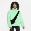 Nike Sportswear Women's Faux Fur Jacket (poison Green) In Poison Green,black