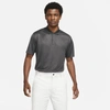 Nike Dri-fit Victory Men's Printed Golf Polo In Dark Smoke Grey,white