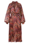 Aggi By Halewski Della Arabian Spice Midi Dress In Brown